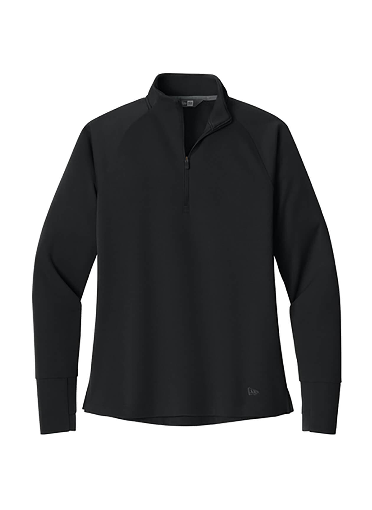 New Era Women's Stand Out Quarter-Zip - Black 3XL