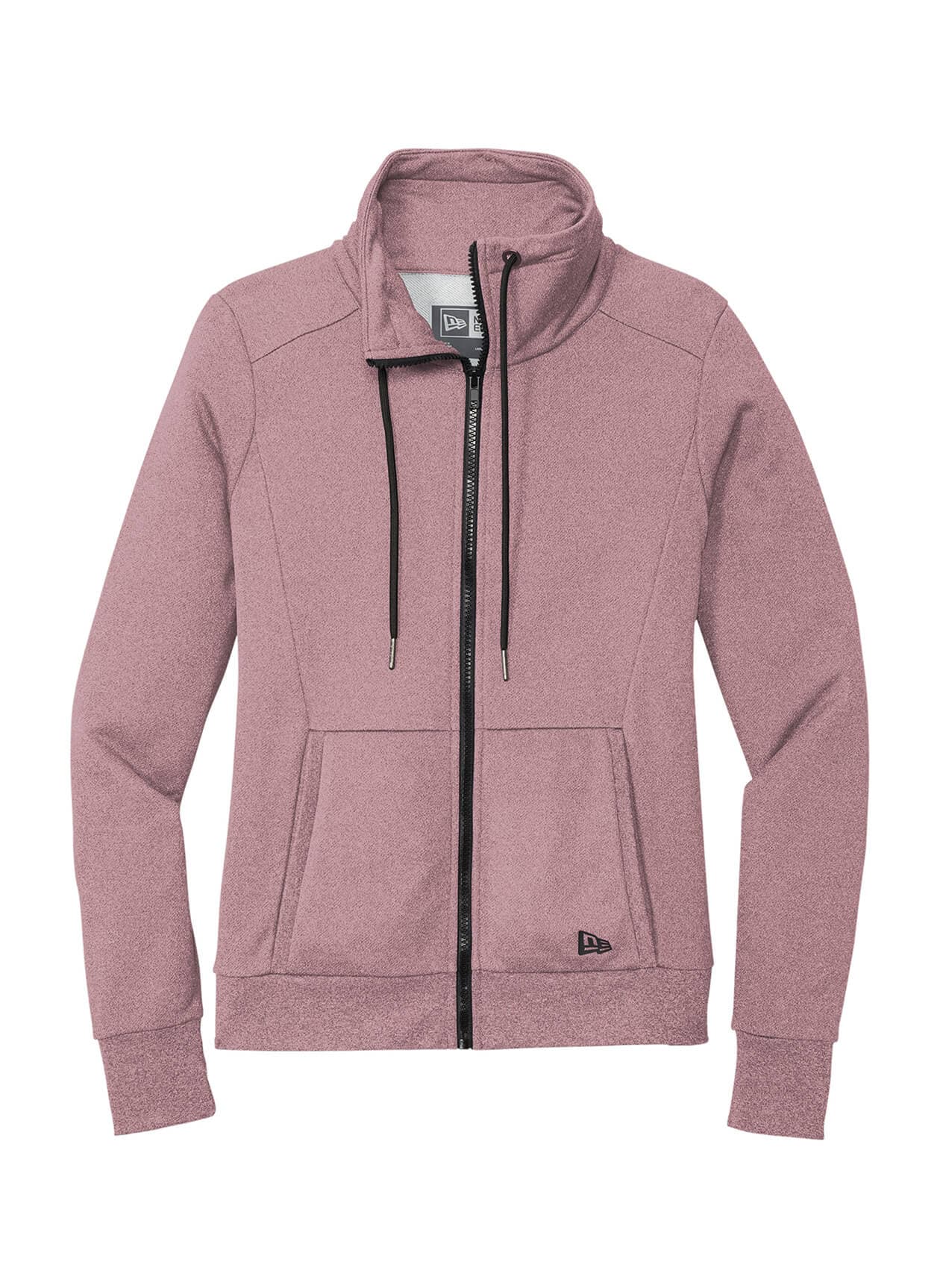 New Era Women's Performance Terry Full-Zip Cowl Sweatshirt - Pink 3XL