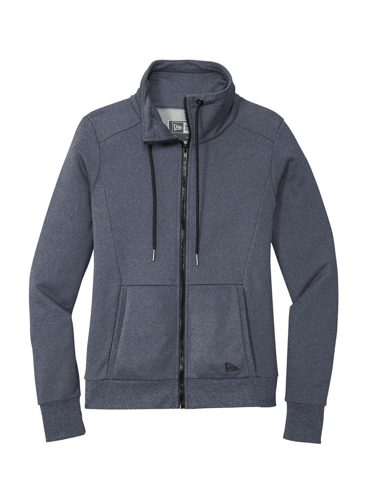 New Era Women's Performance Terry Full-Zip Cowl Sweatshirt - Blue 3XL