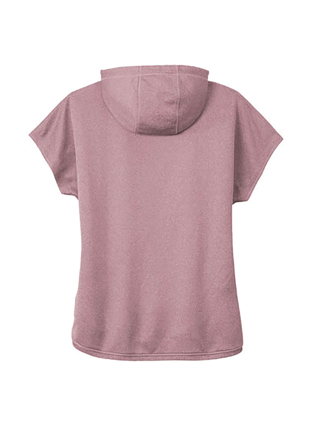 New Era Women's Performance Terry Short Sleeve Hoodie - Pink 3XL