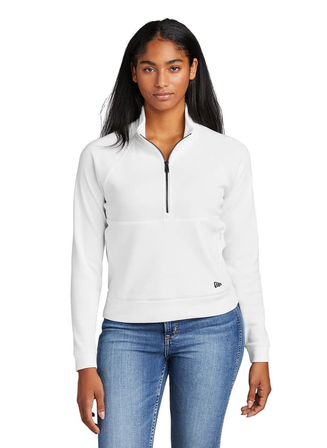 New Era Women's STS Half-Zip - White 3XL