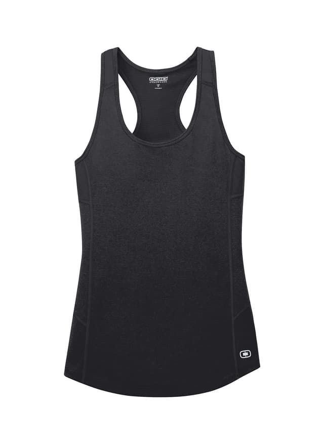 OGIO Women's ENDURANCE Racerback Pulse Tank - Blacktop (BLK) 3XL