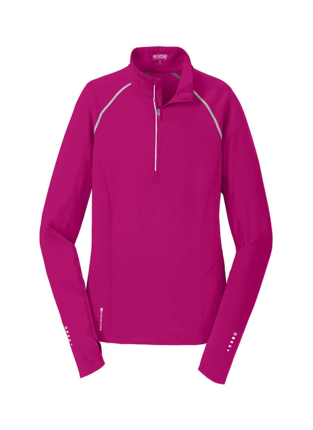 OGIO Women's Nexus Quarter-Zip - Pink 3XL