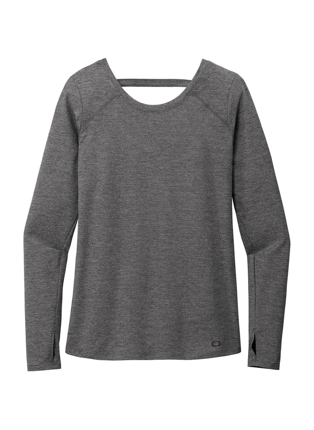 OGIO Women's ENDURANCE Force Long-Sleeve T-Shirt - Light Grey 3XL