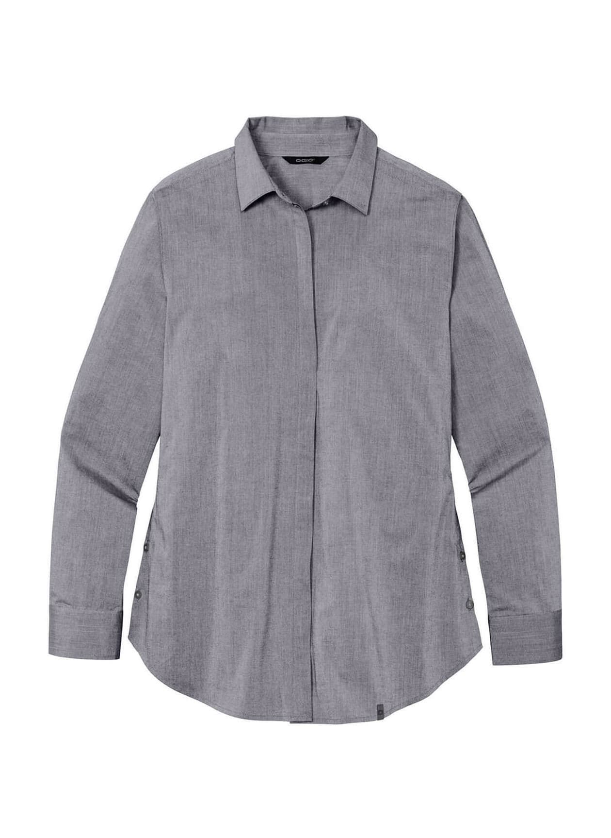 OGIO Women's Commuter Woven Tunic - Dark Grey 3XL