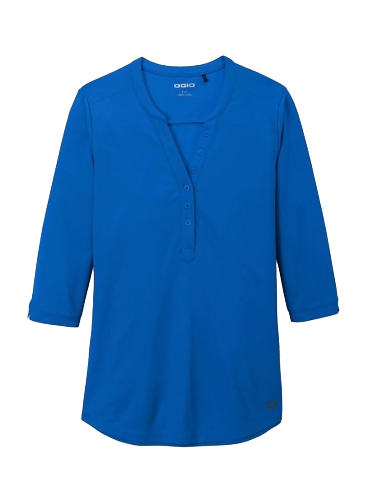 OGIO Women's Jewel Henley - Blue 3XL