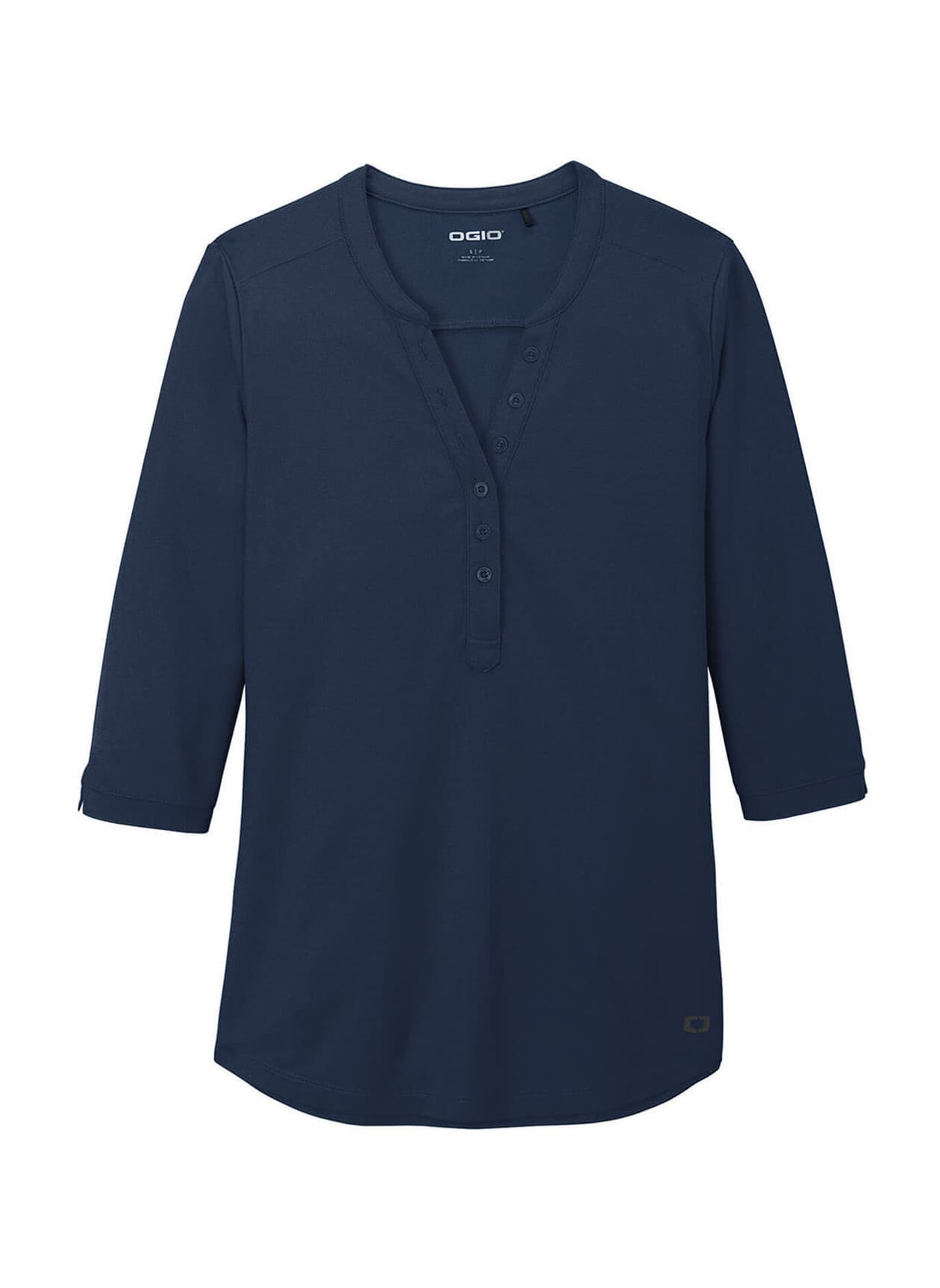 OGIO Women's Jewel Henley - Navy 3XL