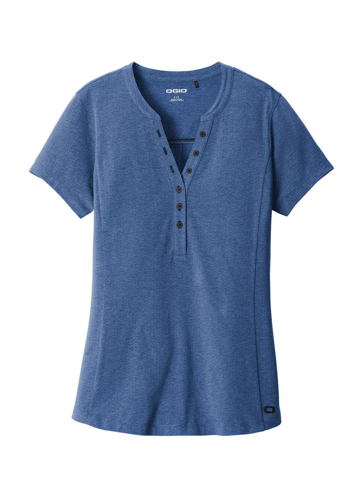 OGIO Women's Tread Henley - Blue 3XL