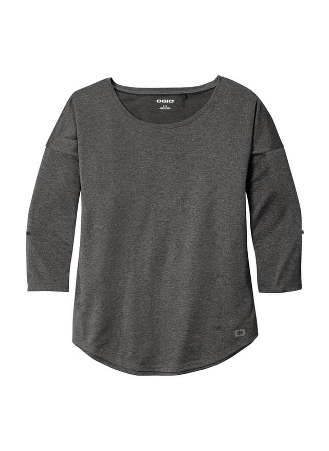 OGIO Women's Gravitate Scoop 3/4-Sleeve T-Shirt - Dark Grey 3XL