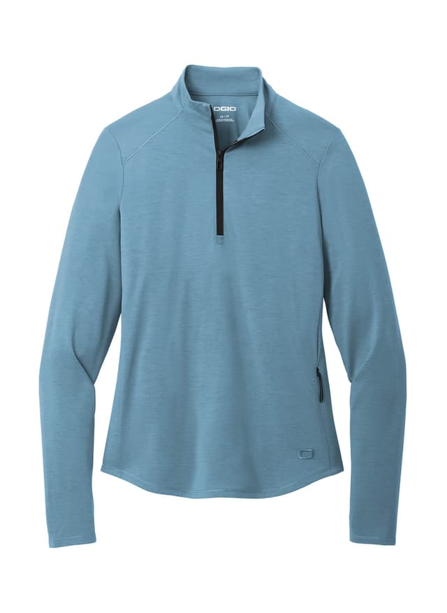 OGIO Women's Motion 1/4-Zip - Blue 3XL