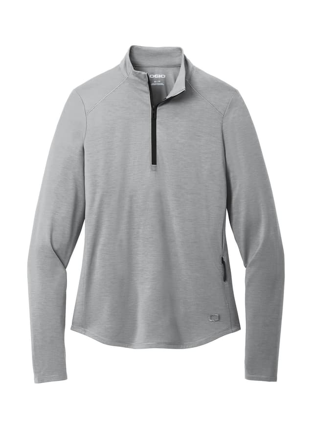 OGIO Women's Motion 1/4-Zip - Light Grey 3XL