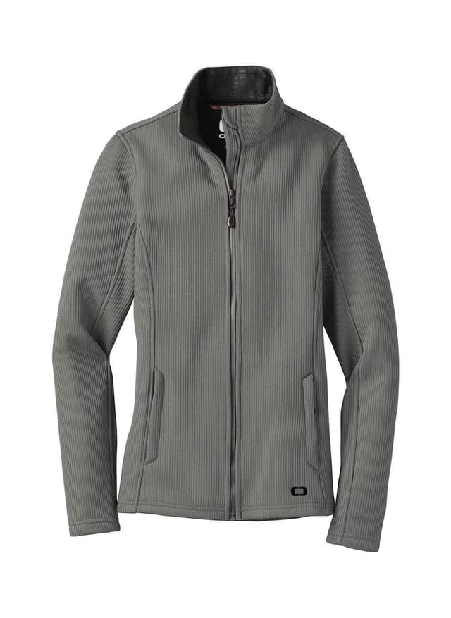 OGIO Women's Grit Fleece Jacket - Light Grey 3XL