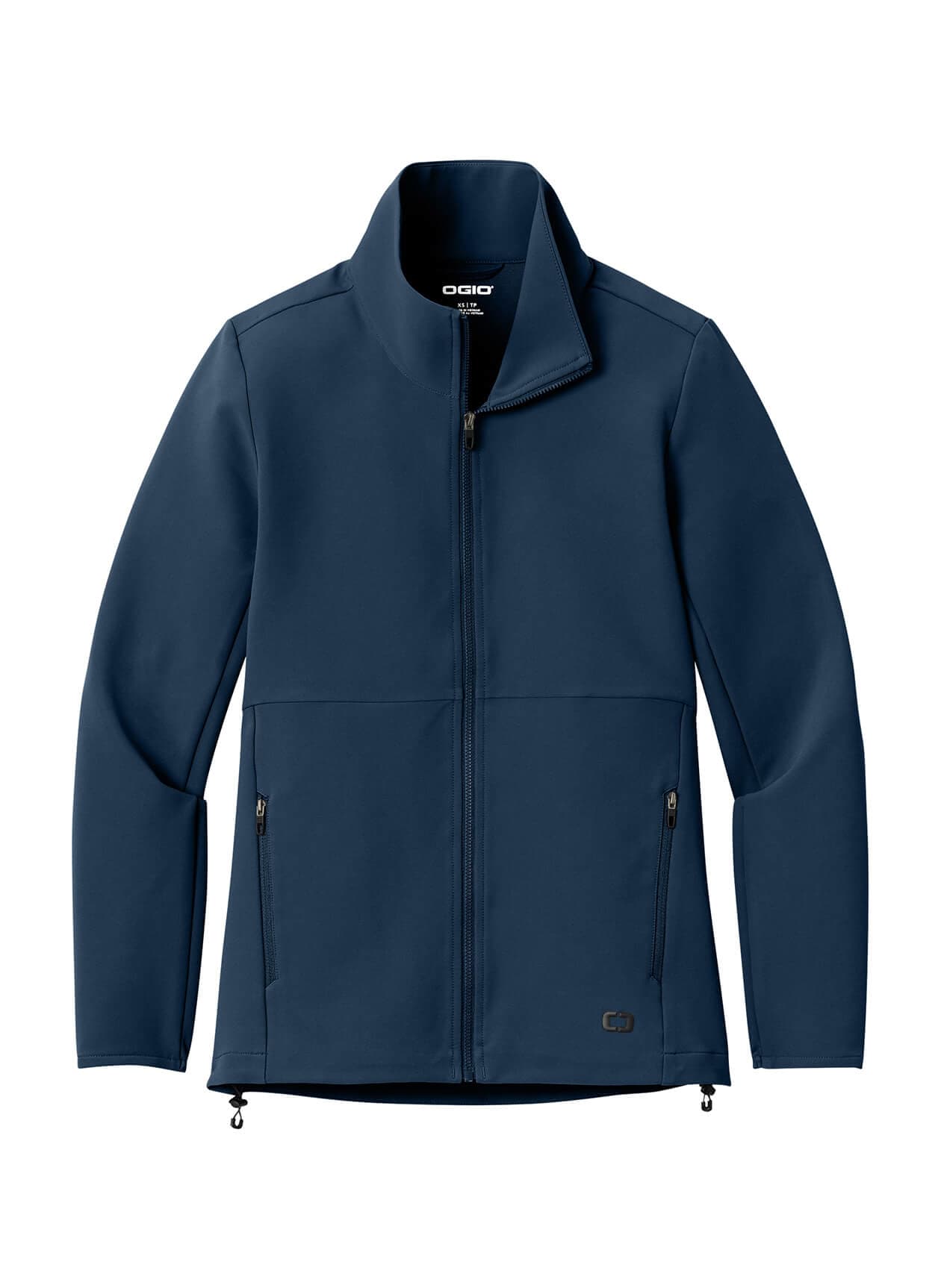 OGIO Women's Kinetic Soft Shell - Navy 3XL