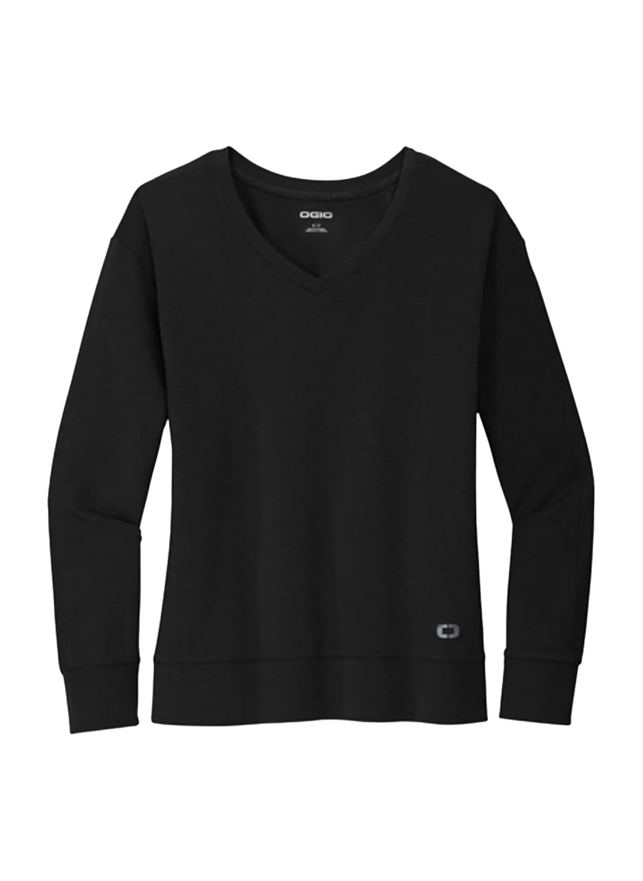 OGIO Women's Luuma Flex V-Neck Sweatshirt - Black 3XL