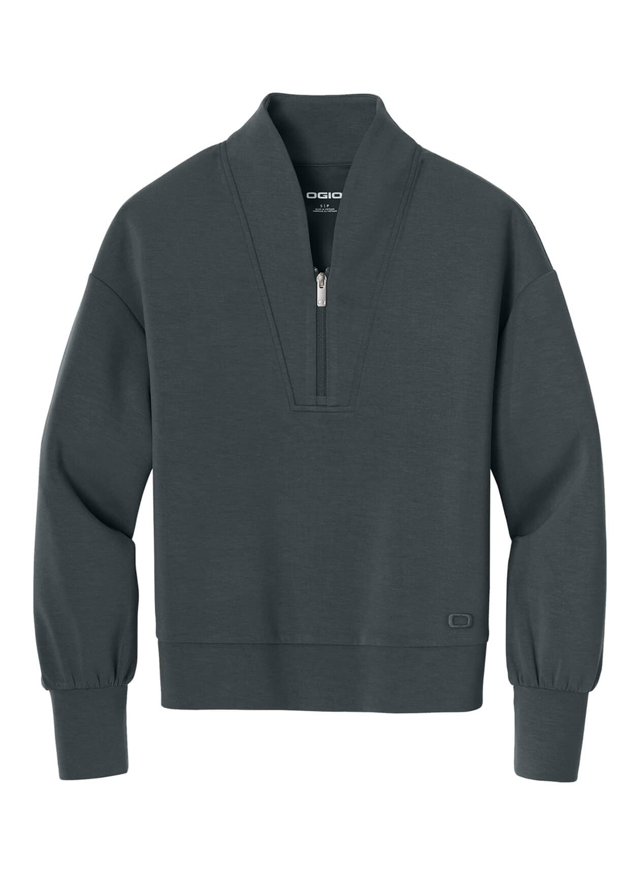 OGIO Women's Transcend Quarter-Zip - Dark Grey 3XL