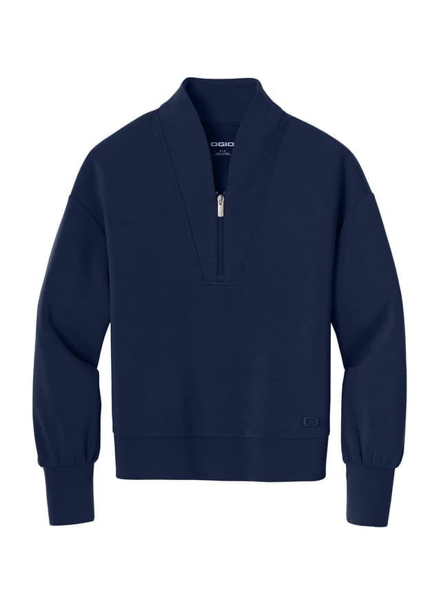 OGIO Women's Transcend Quarter-Zip - Navy 3XL