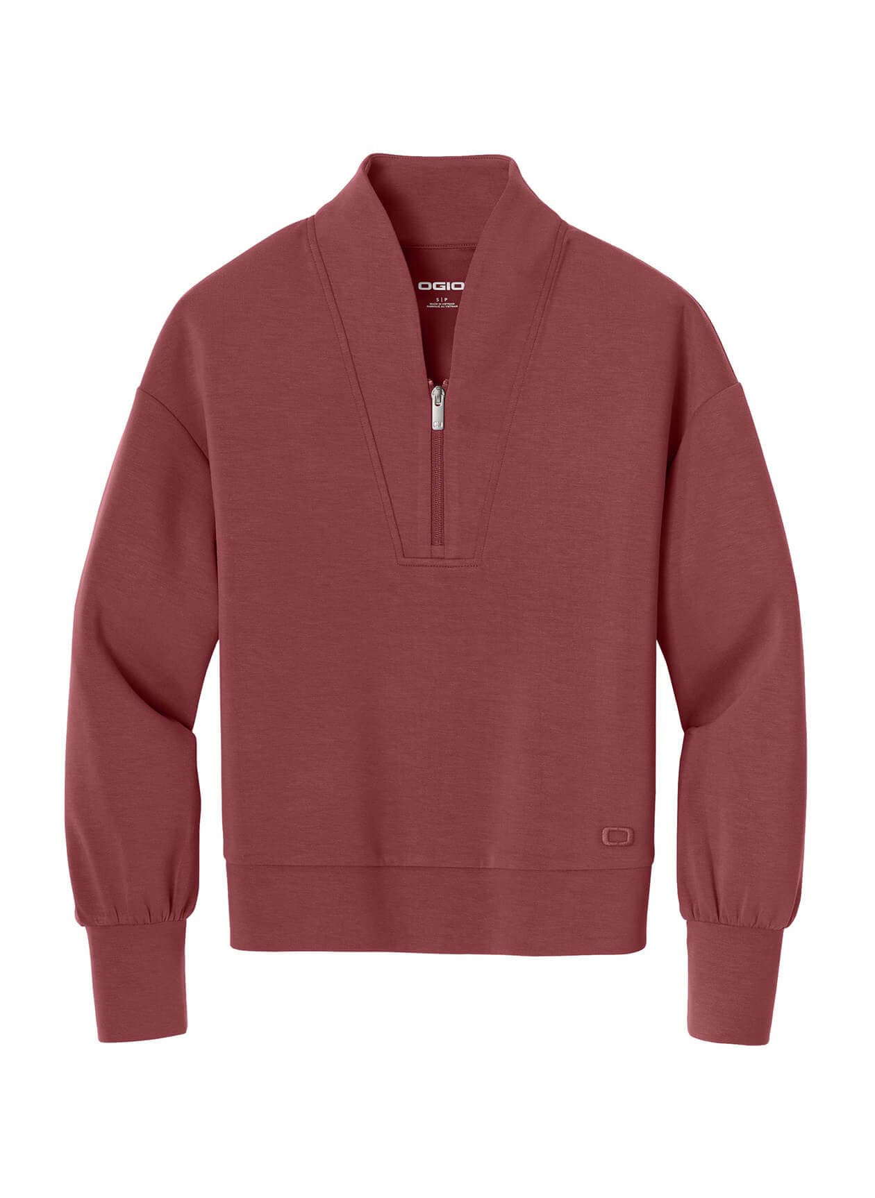OGIO Women's Transcend Quarter-Zip - Red 3XL