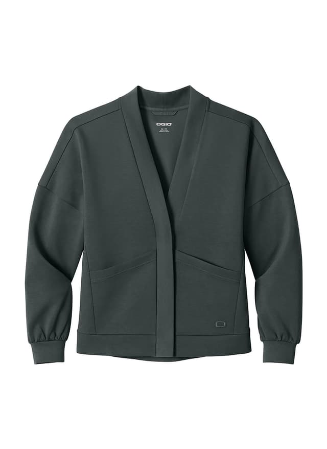 OGIO Women's Transcend Cardigan - Dark Grey 3XL