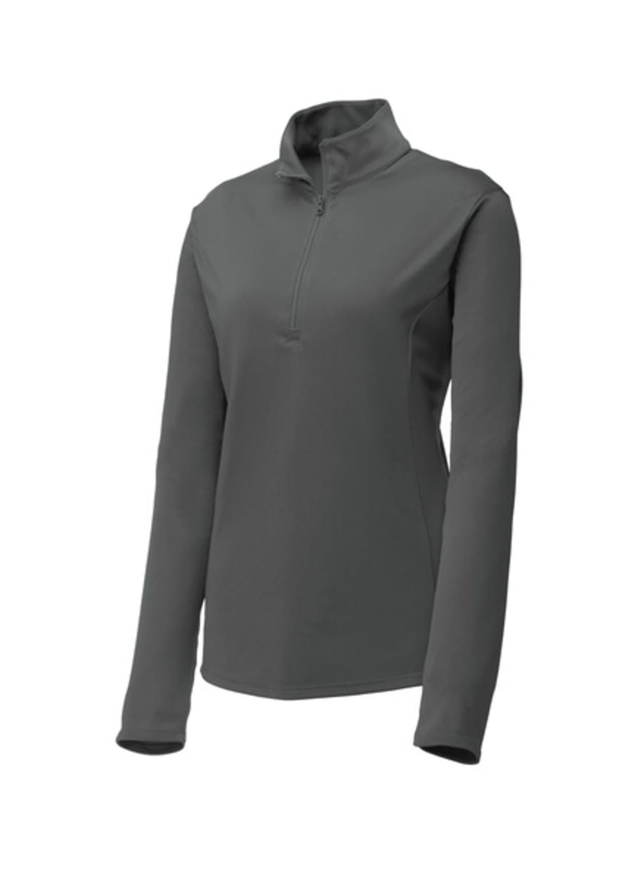 Sport-Tek Women's PosiCharge Competitor Quarter-Zip - Light Grey 3XL