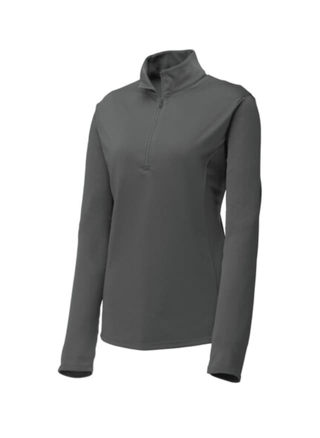 Sport-Tek Women's PosiCharge Competitor Quarter-Zip - Light Grey 3XL