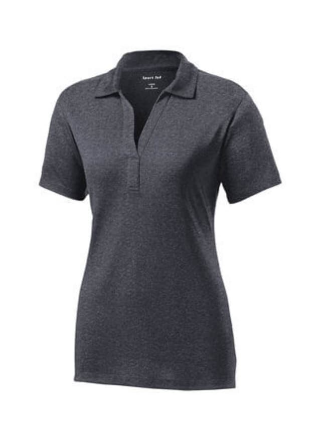 Sport-Tek Women's Heather Contender Polo - Dark Grey 3XL