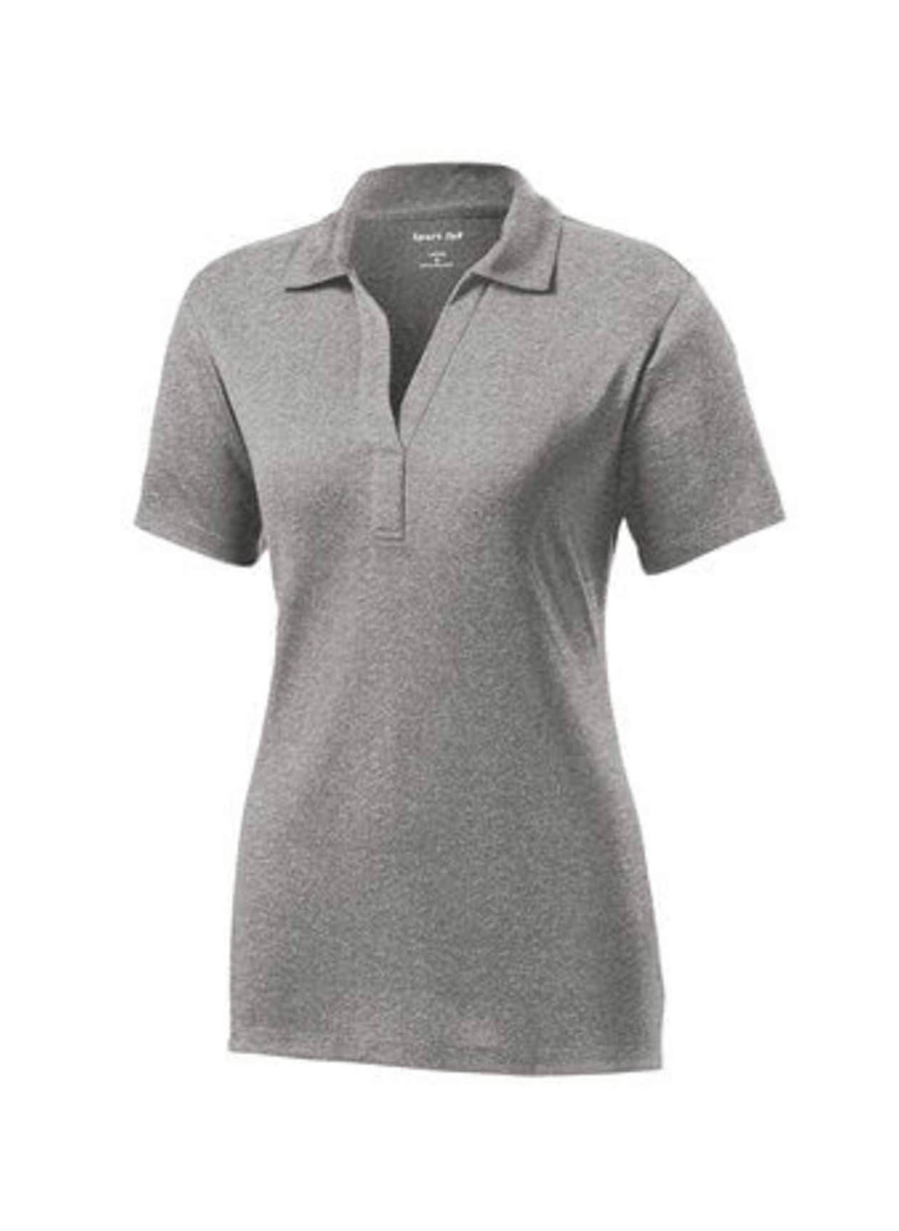 Sport-Tek Women's Heather Contender Polo - Light Grey 3XL