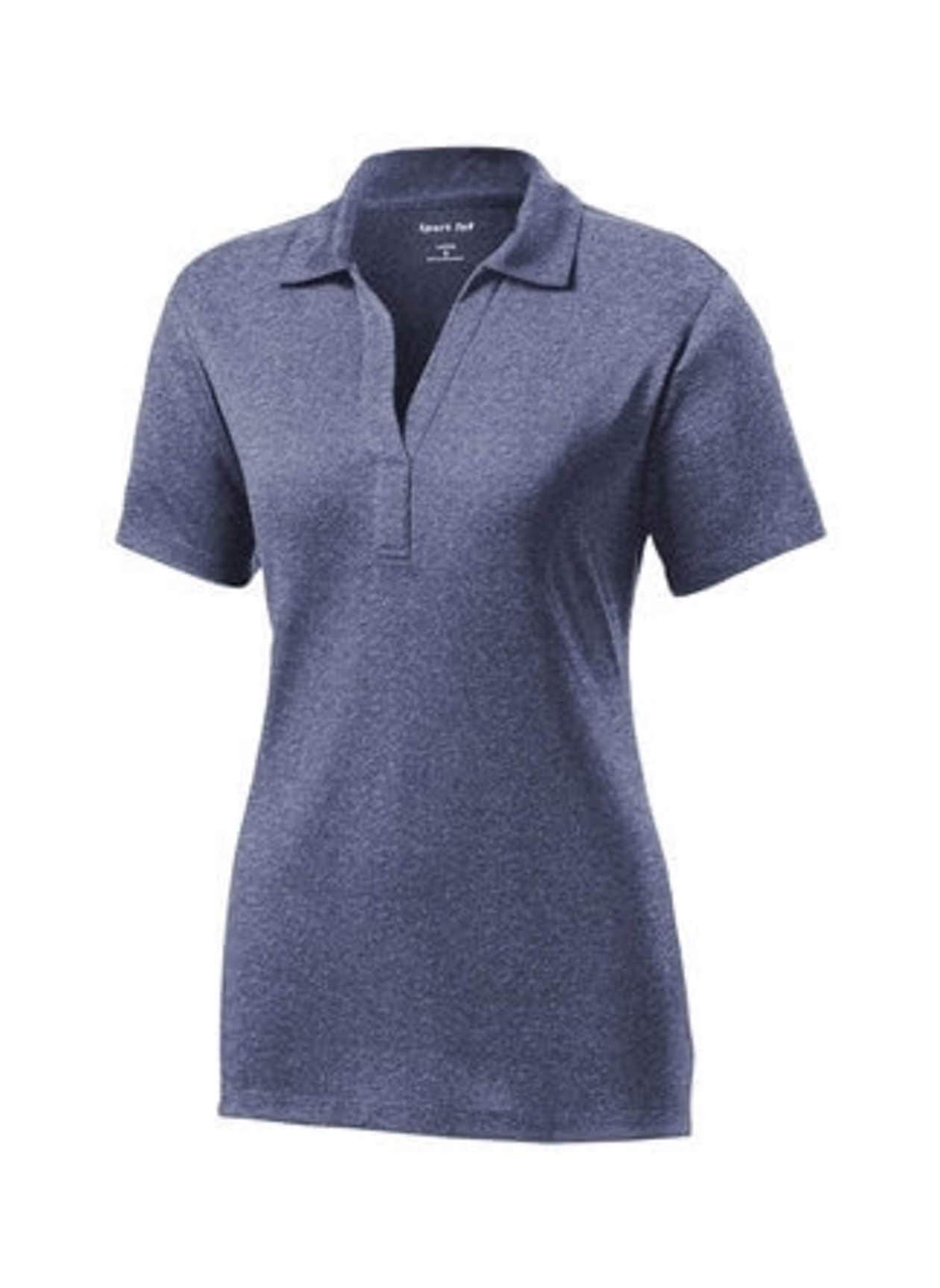 Sport-Tek Women's Heather Contender Polo - Navy 3XL