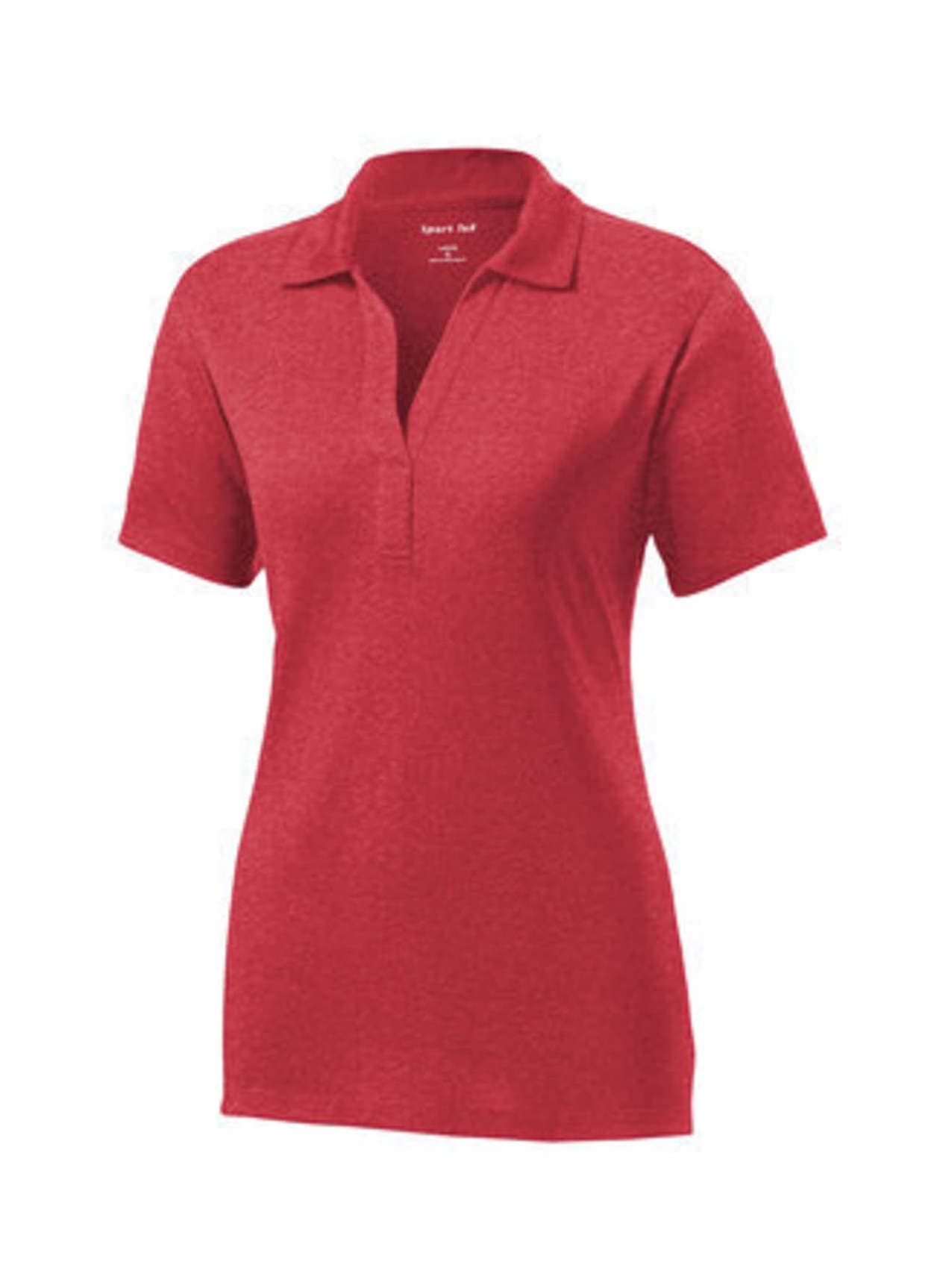 Sport-Tek Women's Heather Contender Polo - Red 3XL