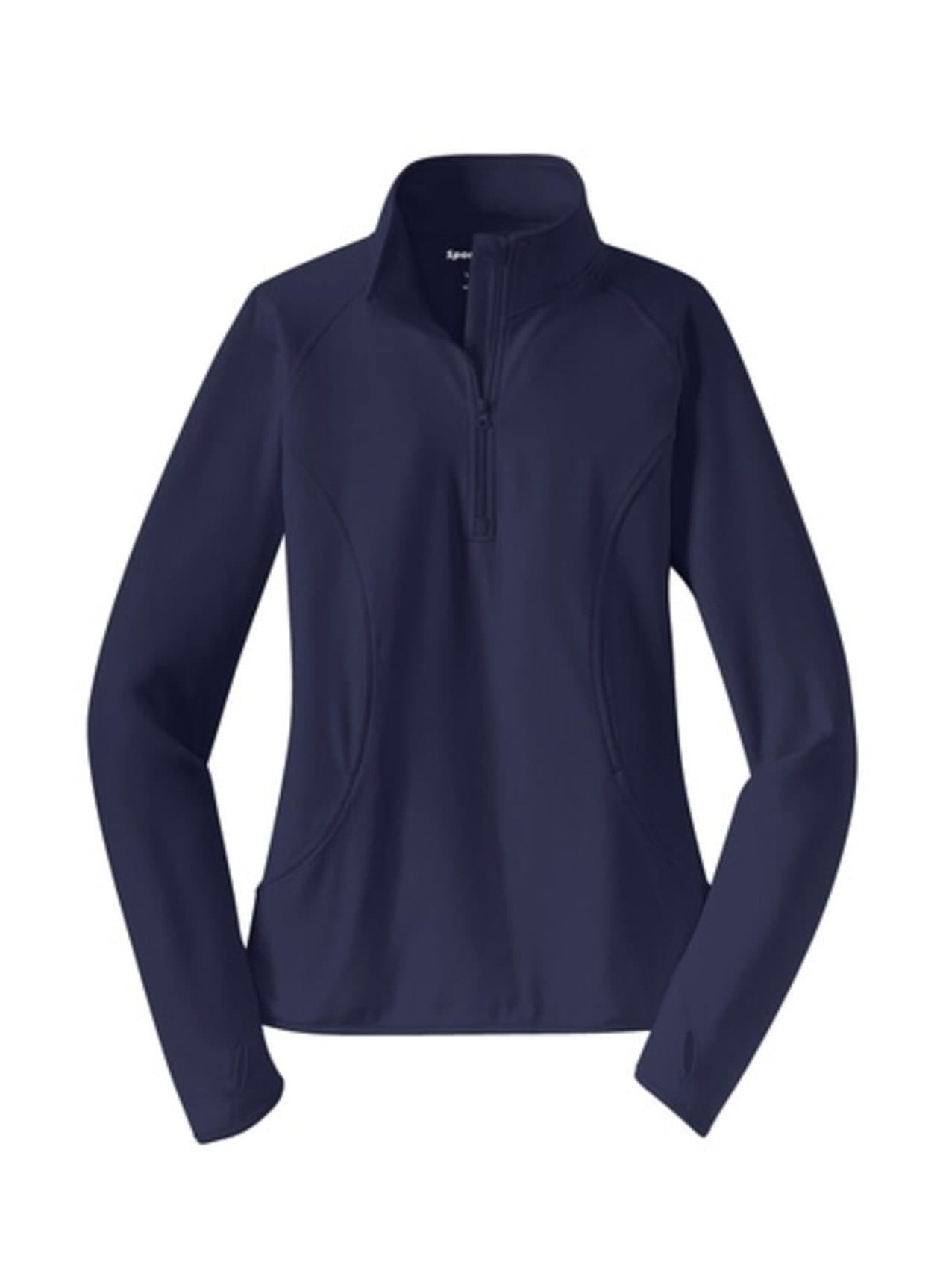 Sport-Tek Women's Sport-Wick Stretch Half-Zip - Navy 3XL