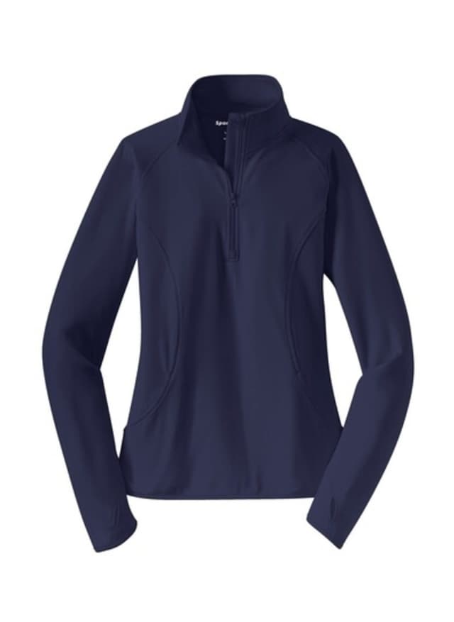 Sport-Tek Women's Sport-Wick Stretch Half-Zip - Navy 3XL