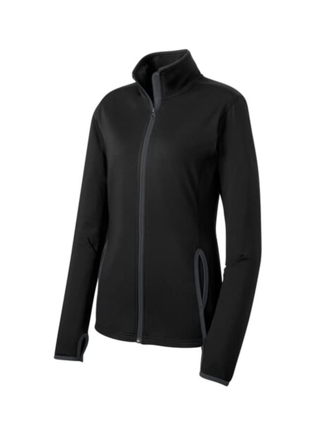 Sport-Tek Women's Sport-Wick Stretch Contrast Jacket - Black 3XL