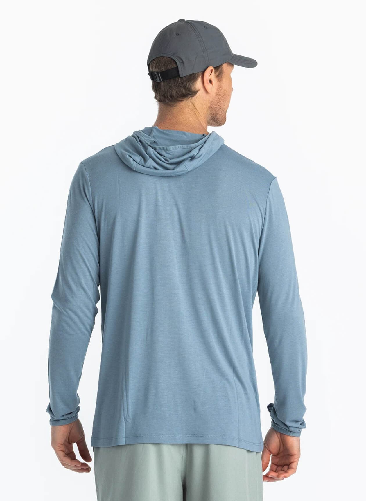 Free Fly Men's Bamboo Lightweight Hoodie - Blue Fog (400) 3XL
