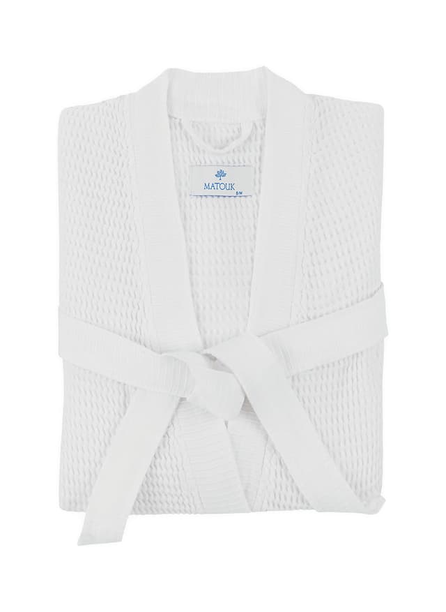 Matouk Kiran Robe - White LG/XL