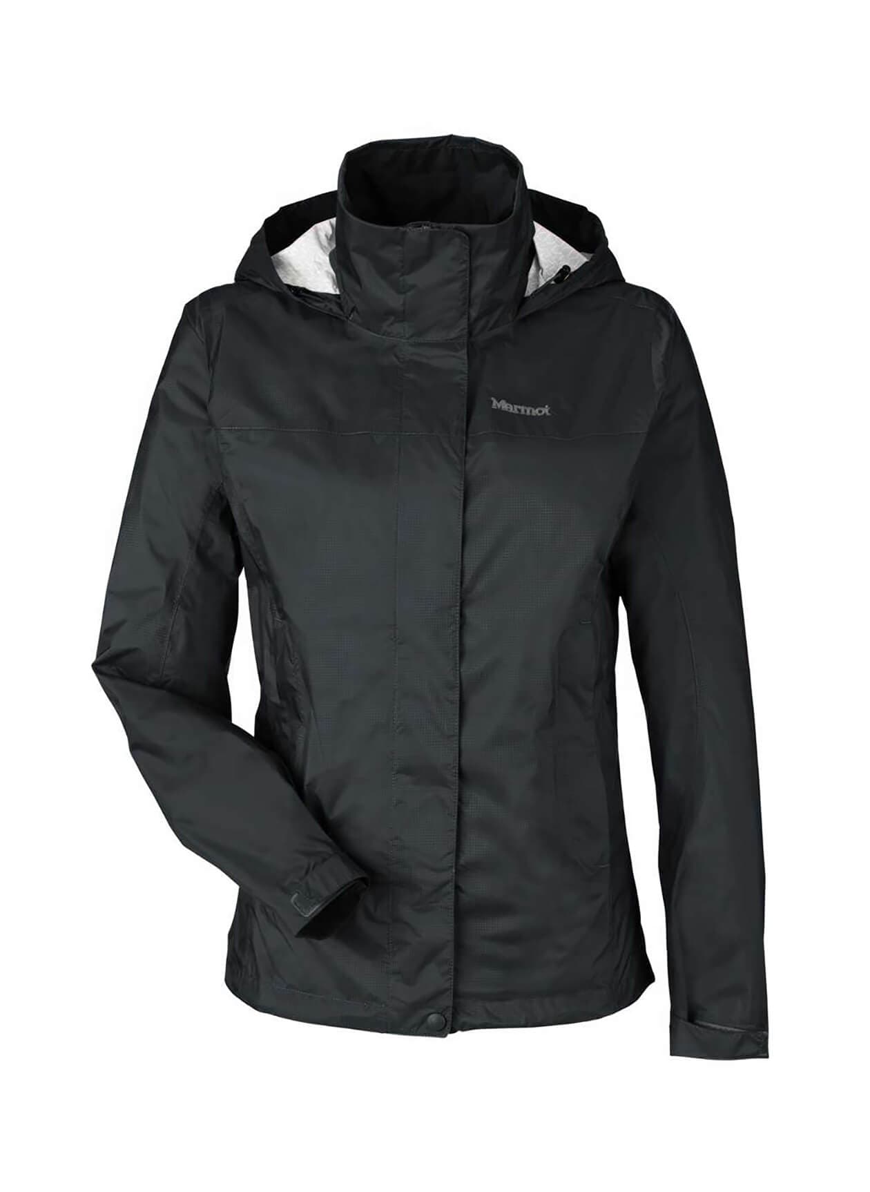 Marmot Women's PreCip Eco Packable Rain Jacket - Black LG