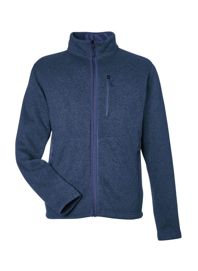 Marmot Men's Drop Line Fleece Jacket - Navy LG