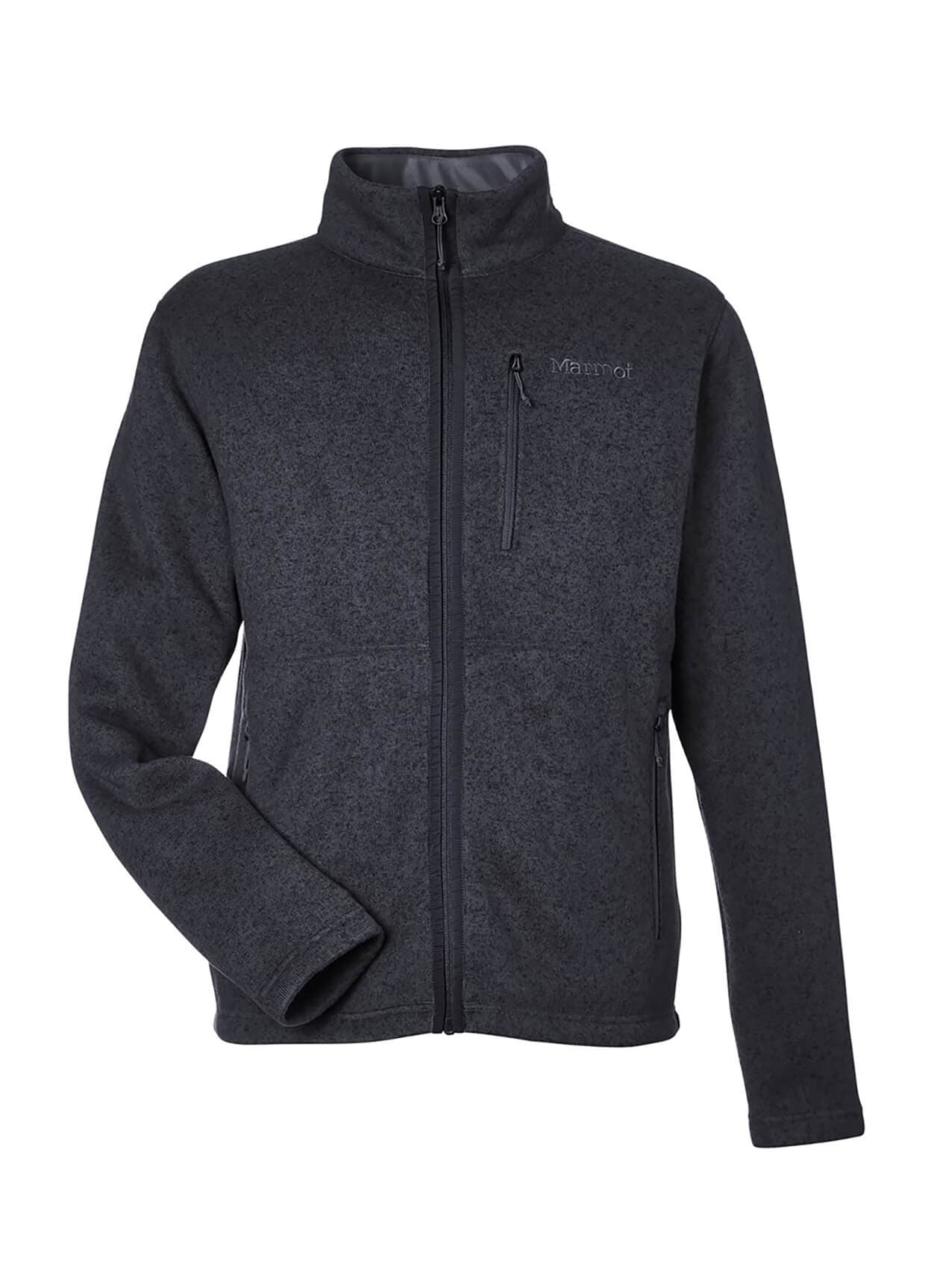 Marmot Men's Drop Line Fleece Jacket - Black LG