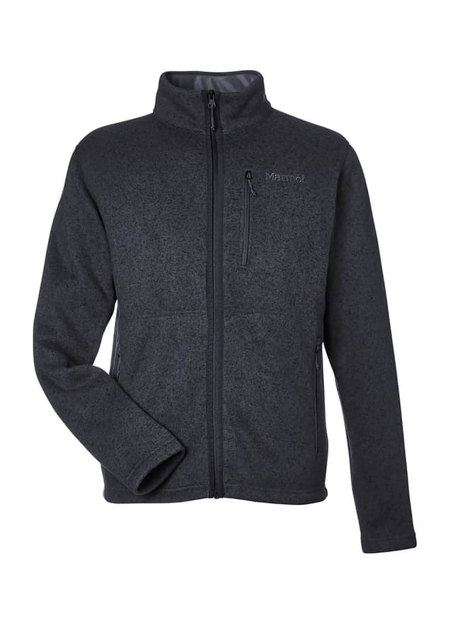 Marmot Men's Drop Line Fleece Jacket - Black LG