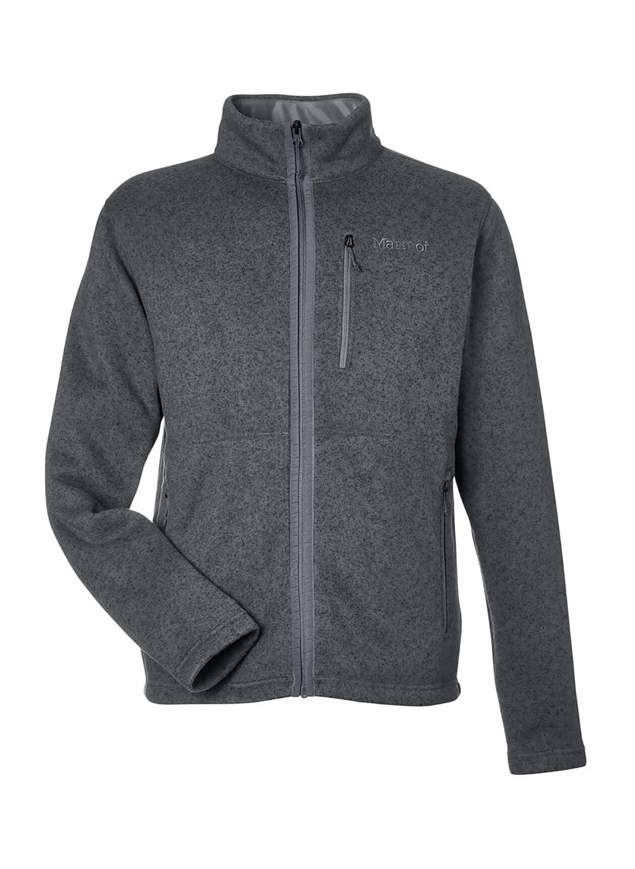 Marmot Men's Drop Line Fleece Jacket - Dark Grey LG
