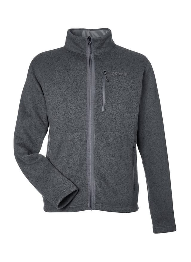 Marmot Men's Drop Line Fleece Jacket - Dark Grey LG