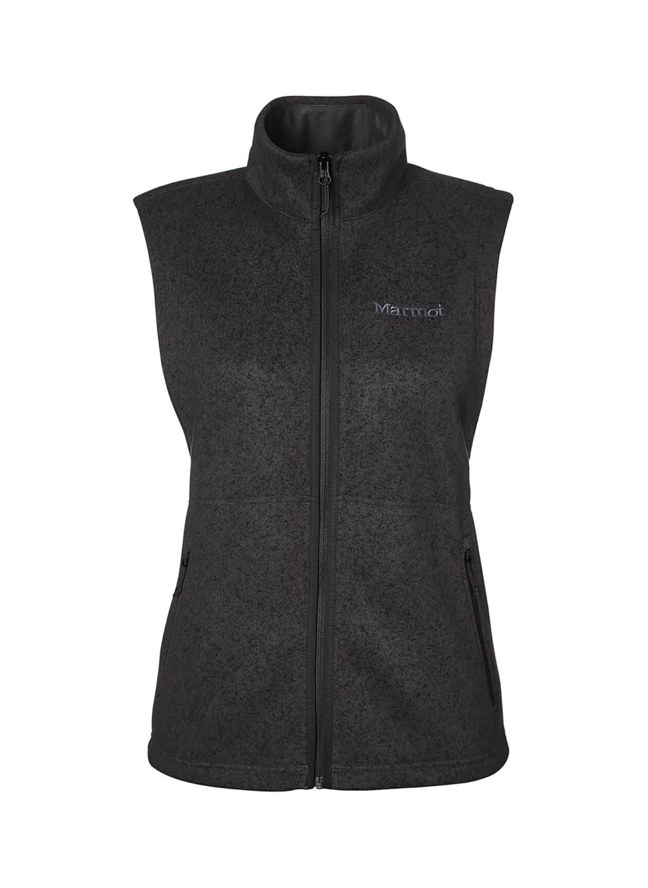 Marmot Women's Drop Line Fleece Vest - Black LG