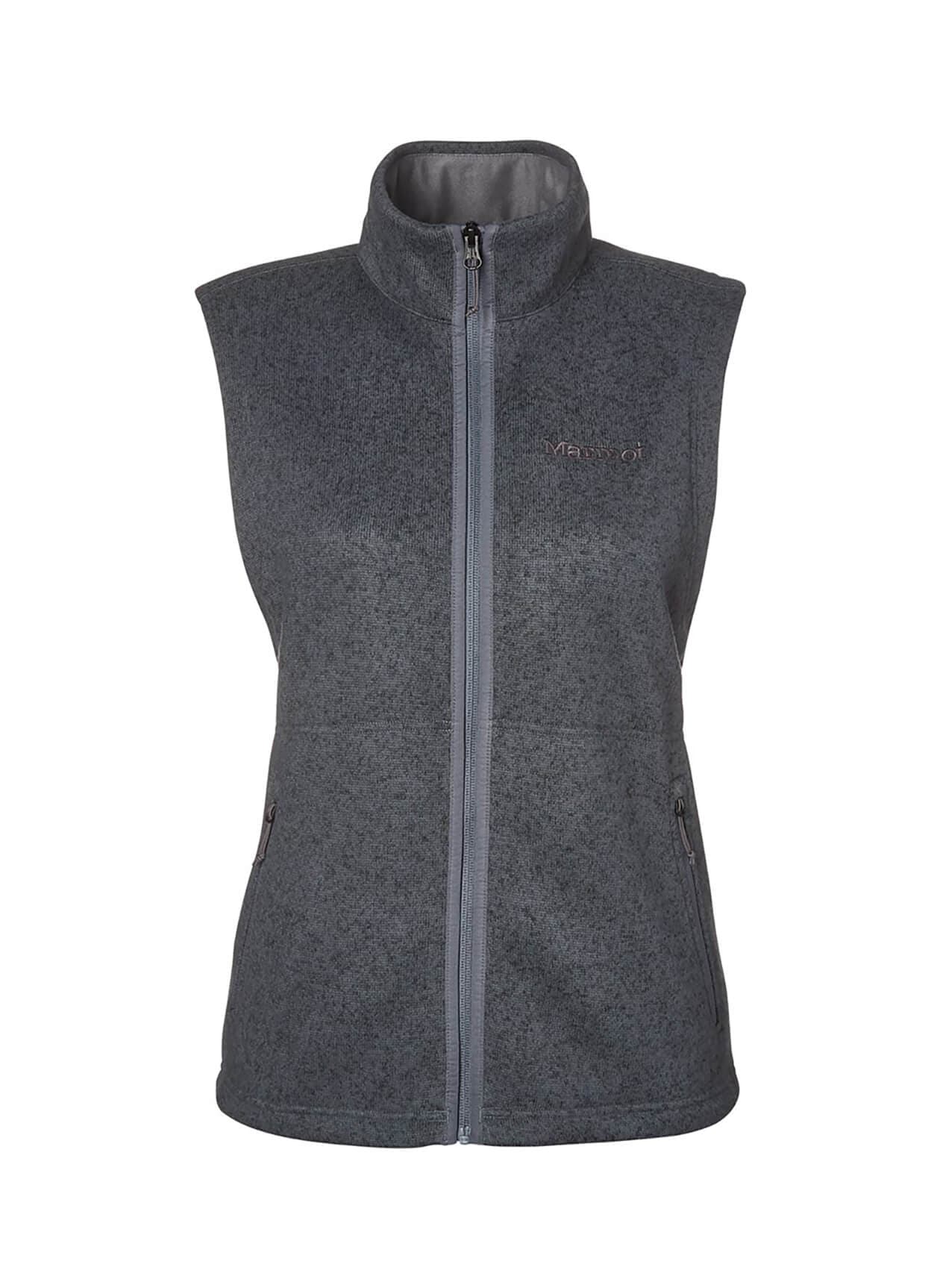 Marmot Women's Drop Line Fleece Vest - Dark Grey LG