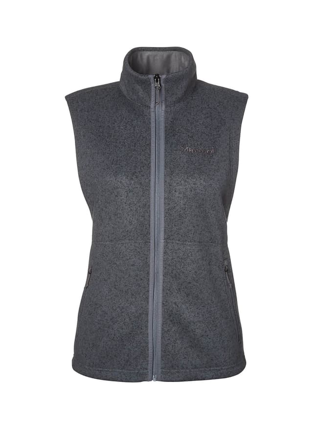 Marmot Women's Drop Line Fleece Vest - Dark Grey LG