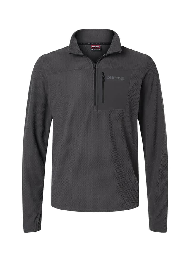 Marmot Men's Air Fleece Quarter-Zip - Black LG