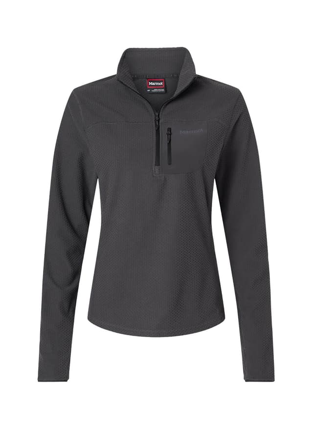 Marmot Women's Air Fleece Quarter-Zip - Black LG