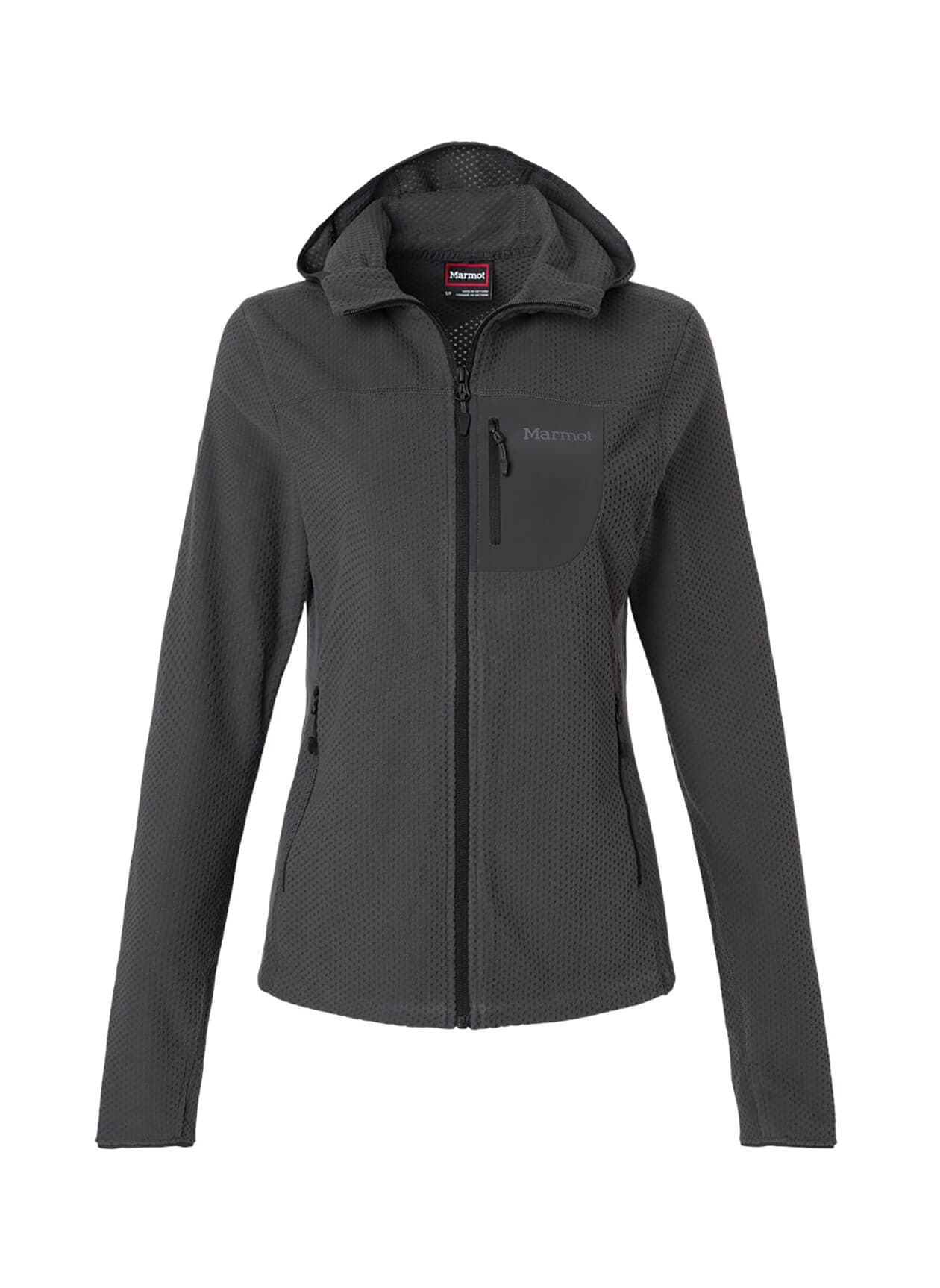 Marmot Women's Air Fleece Hooded Jacket - Black LG