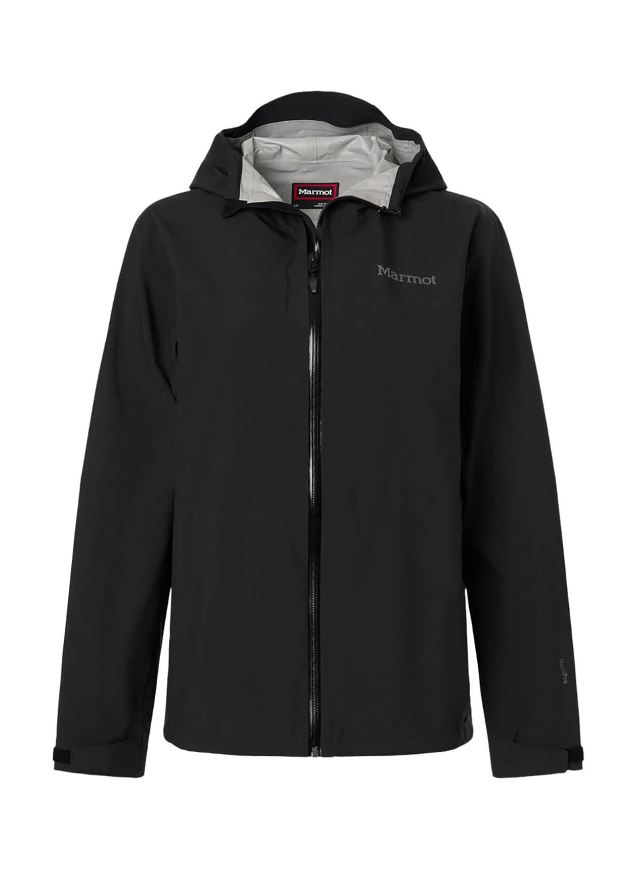 Marmot Women's PreCip Evo Flex Hooded Jacket - Black LG
