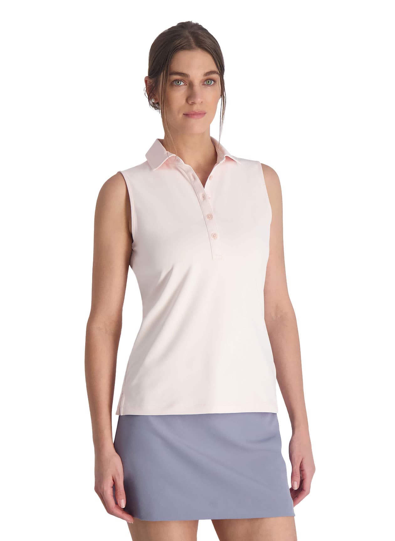 Fairway & Greene Women's Charlotte Sleeveless Polo - Parfait LG