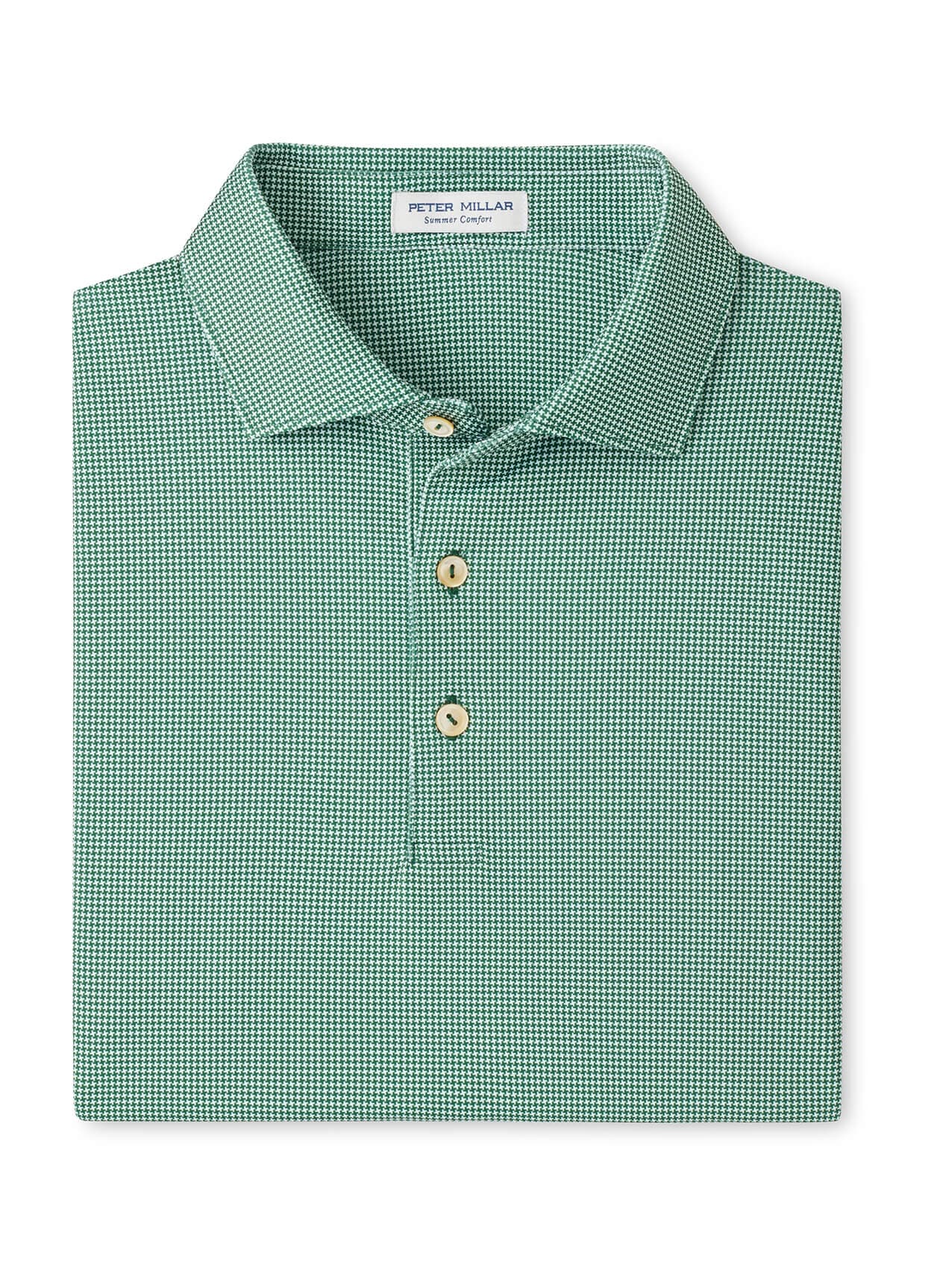Peter Millar Men's Collegiate Border Performance Jersey Polo - Green 3XL