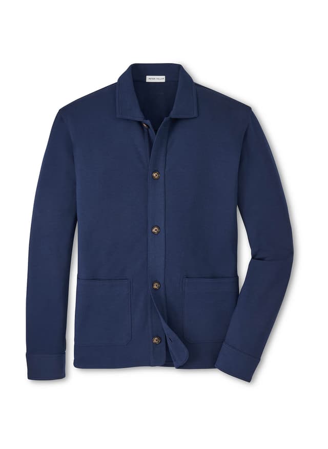 Peter Millar Men's Oasis Chore Coat - Navy LG