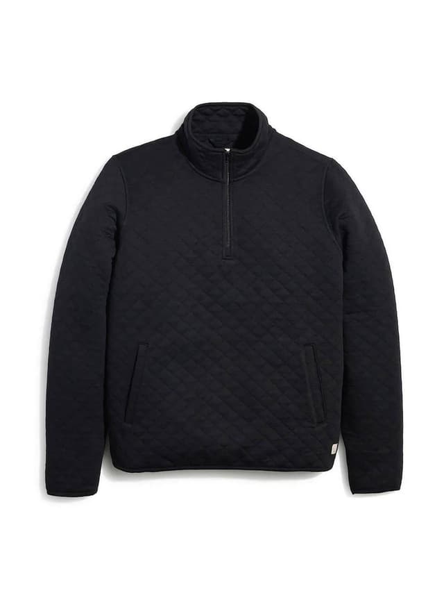 Marine Layer Men's Corbet Quarter-Zip - Black 3XL